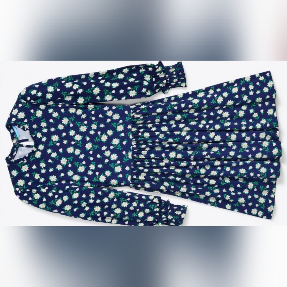 Draper James Kitty knit dress, navy magnolia print, small, NWT - Picture 9 of 9
